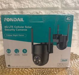 Fondail 4G LTE Solar Security Camera 3MP