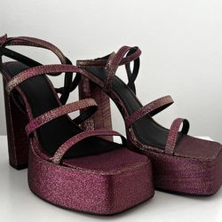 Strappy Platform Heel Sandals