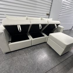BEIGE SECCIÓNAL MODULAR SOFA✅✅((free Delivery))🚙🚙🚙