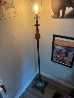 Vintage-Style Torchiere Floor Lamp