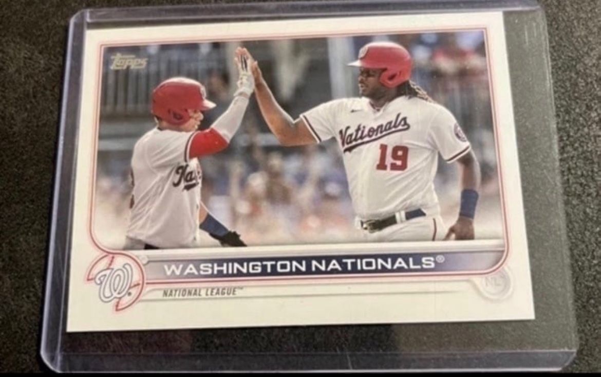Washington Nationals 2022 Topps Series 1 Baseball Card #218 Team Card
