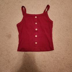 Small Red Crop Top