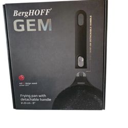 BergHOFF GEM 8” Frying Pan – Detachable Handle, Nonstick, New in Box
