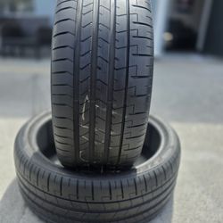 245 35 21 (2) (P39) TIRES PIRELLI P ZERO PNCS PZ4   90% TREAD 