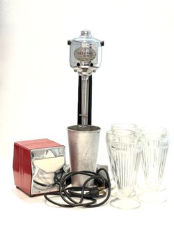 Vintage Hamilton Beach 17 Milk Shake Mixer Rare Black With Additional Items