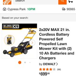 Brand New Dewalt Electric Lawn Mower 