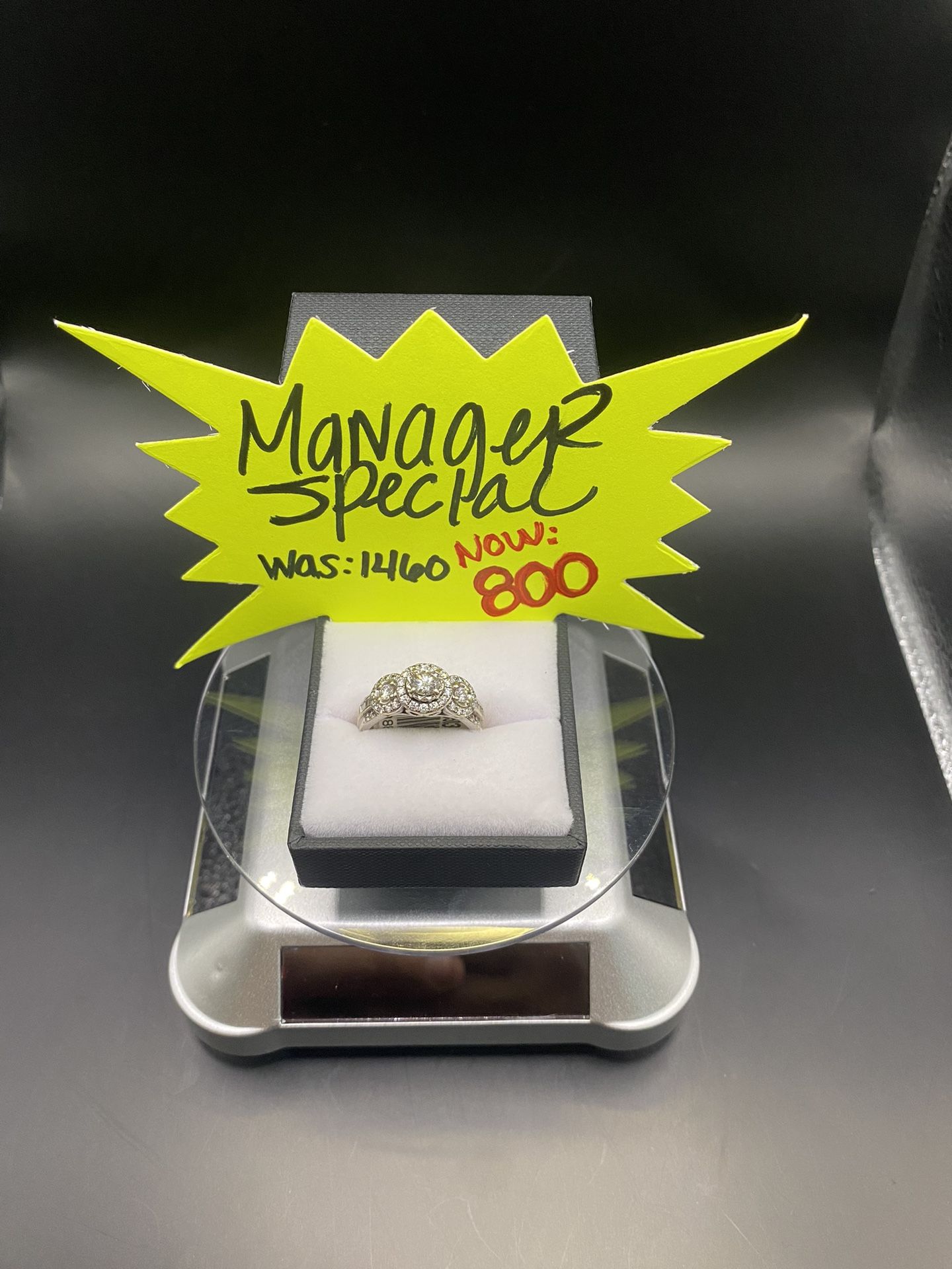 Gorgeous 14k WG engagement ring