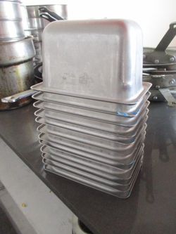 (12) Stainless Steel 1/3 Pans