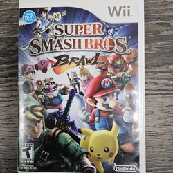 Wii Smash Bros Brawl Game For Sale 
