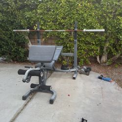 bench set bar not included