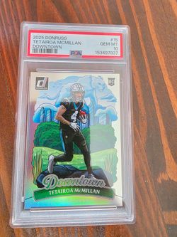 2025 Donruss Tet McMillan RC PSA10 Downtown