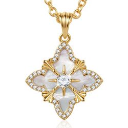 Veloura Clover Necklace - 14K Gold Plated, Luxury Gift for Women