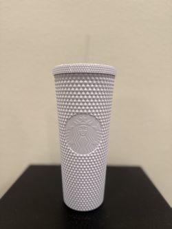 White Studded Starbucks Cup