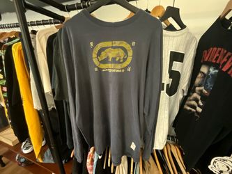Ecko Unltd Yellow Rhino Graphic Long Sleeve T-Shirt Black Size XL