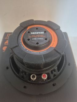 MEMPHIS ( 1 ) 8 INCH 2 OR 4 OHM SELECTABLE VOICE COIL CAR SUBWOOFER 400 WATTS