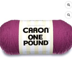 Caron One Pound 4 Medium Acrylic Yarn, Purple 16oz/454g, 812 Yards