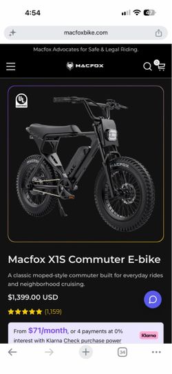 Macfox X1S Commuter E-bike