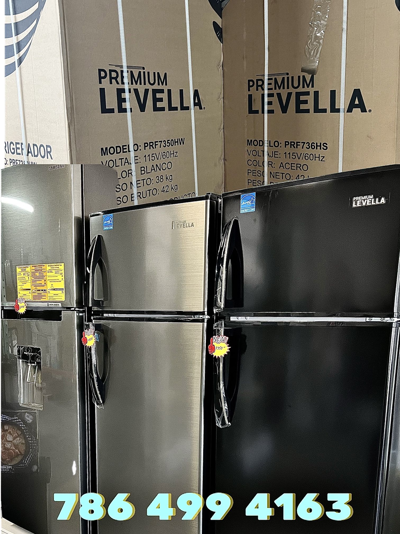 Refrigeradores De 21” Pulgadas De Ancho/ Color Blanco/Negro/ Gris/ Nuevos