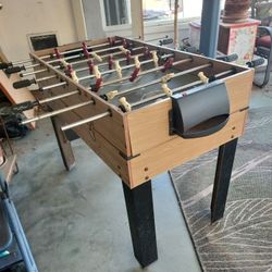 Childrens Pool & Foosball Table On Same Frame