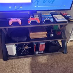 3 Tier TV Stand Glass/Metal