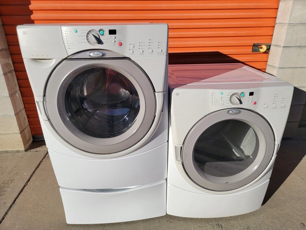 Top Of The Line!!! Ultra Capacity, Whirlpool Duet, Front Load, Washer and Matching, Gas Dryer!!! Must See To Appreciate!!!Excellent Condition!!!