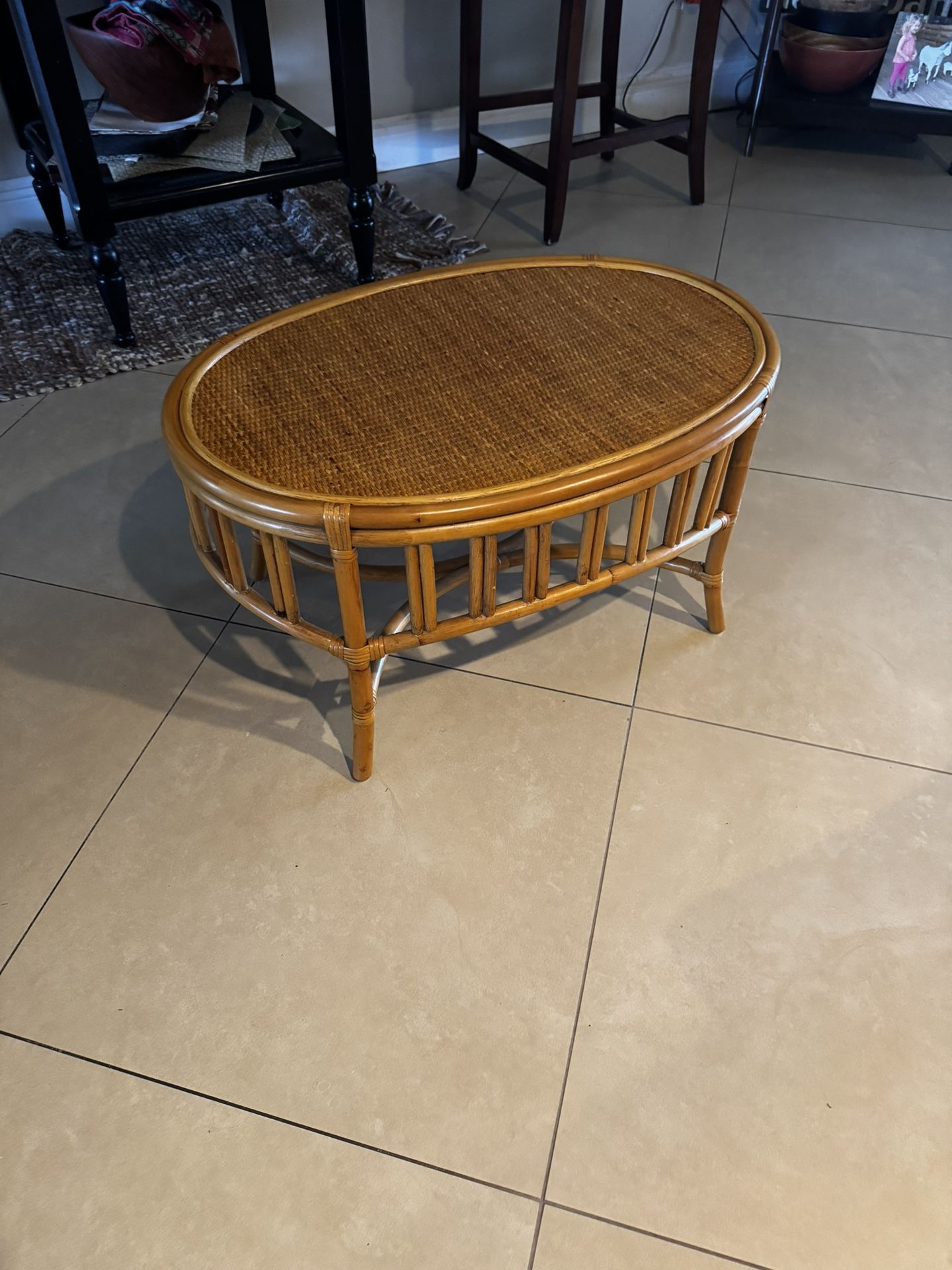 Cute Bamboo/rattan Coffee Table