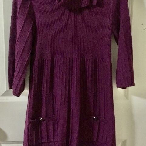 Purple Sweater Dress - Size S