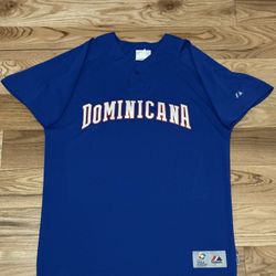 2013 WBC Dominicana Authentic Batting Practice Majestic Baseball Jersey Size 48