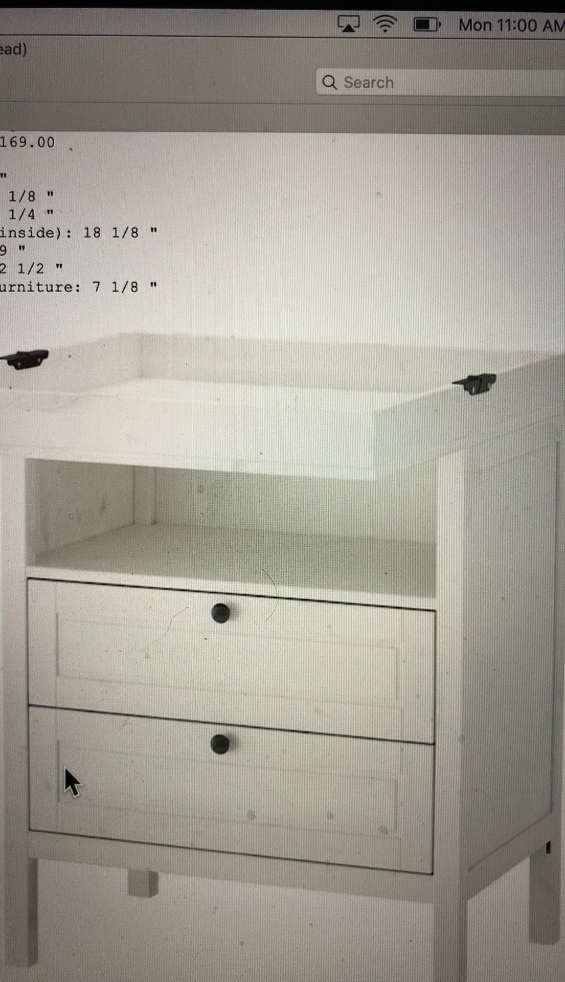 Ikea Diaper Changing Station with storage