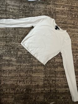 Forever 21 Ribbed Cropped Long Sleeve size Small