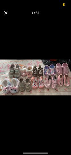 Babygirl Shoes Sz 6/7 Pickup 77067 