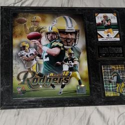 Aaron Rodgers Display With Cards