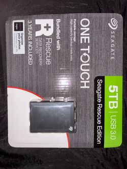 Seagate One Touch 5TB External Hard Drive –Brand New