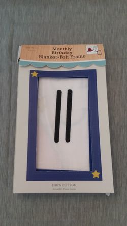 Brand new monthly birthday blanket