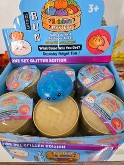 NEW Mystery Squishy Bun Dumpling RARE GLITTER Limited Edition