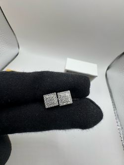 S925 silver moissanite earrings VVS1 Certified