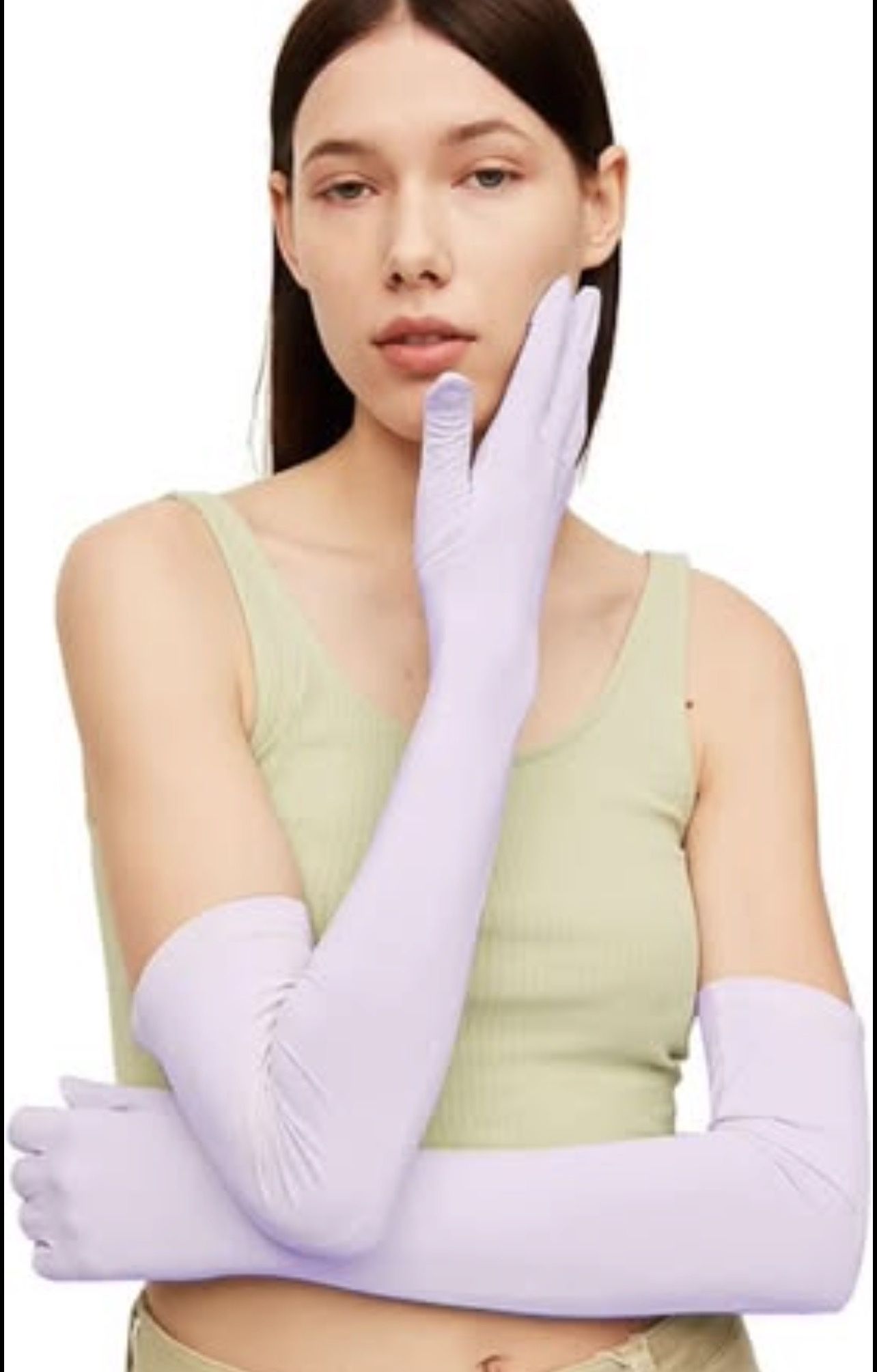 Brandnew XL Size Women Sun Protection UV Arm Sleeves Cooling Touchscreen UPF50+ Gloves