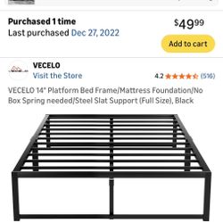 Full Size Metal Bedframe 