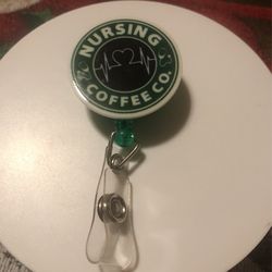 Nursing coffee badge holders