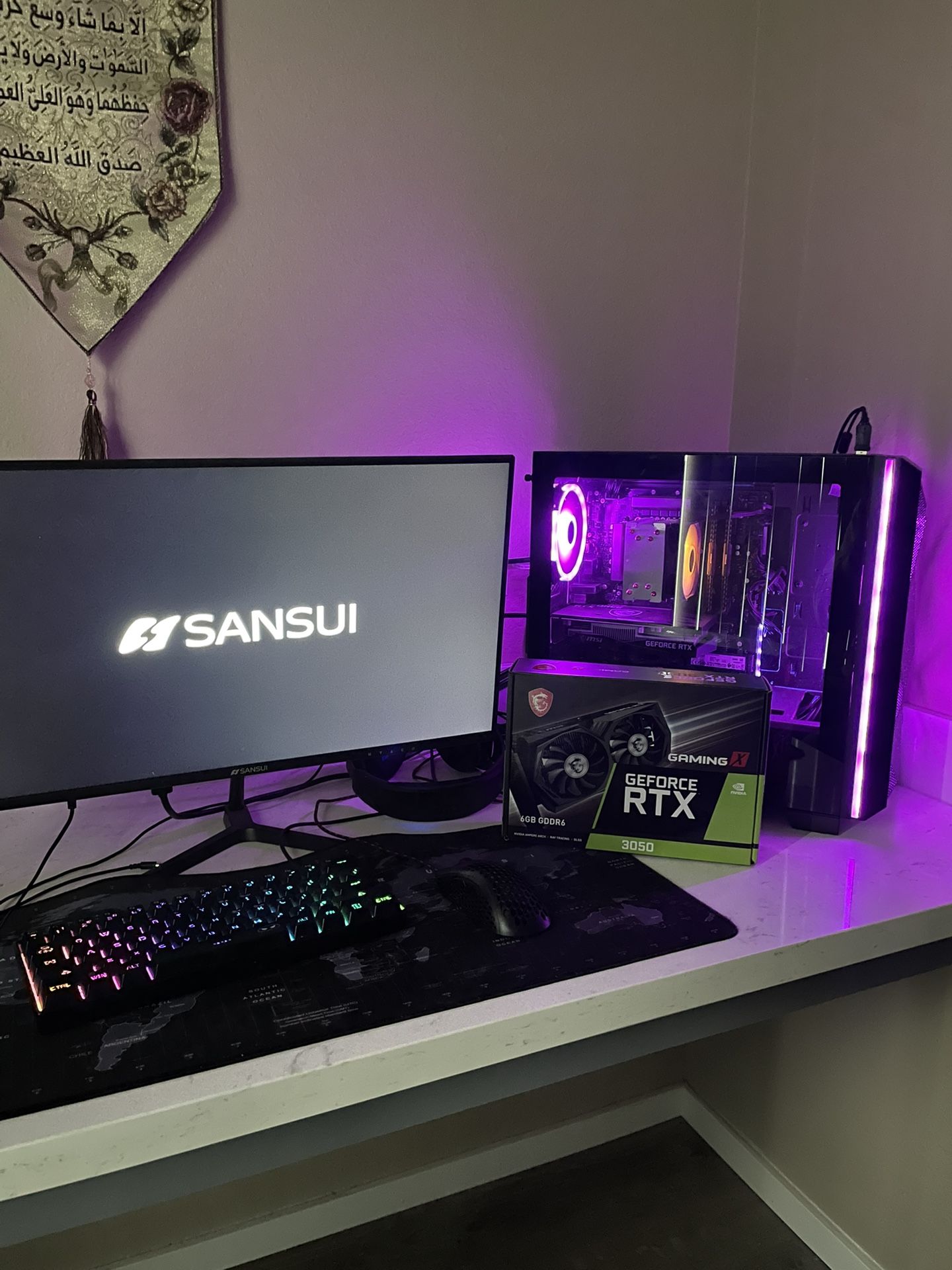 Upgraded Pre-Built SkyTech Gaming PC W/ RTX 3050 GPU and 2x 32G CORSAIR RAM Sticks