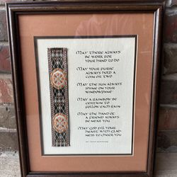 “An Irish Blessing” Framed & Matted Wall Hanging Decor