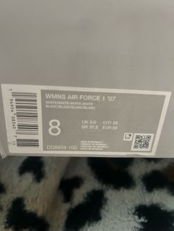 Custom white Air Force’s