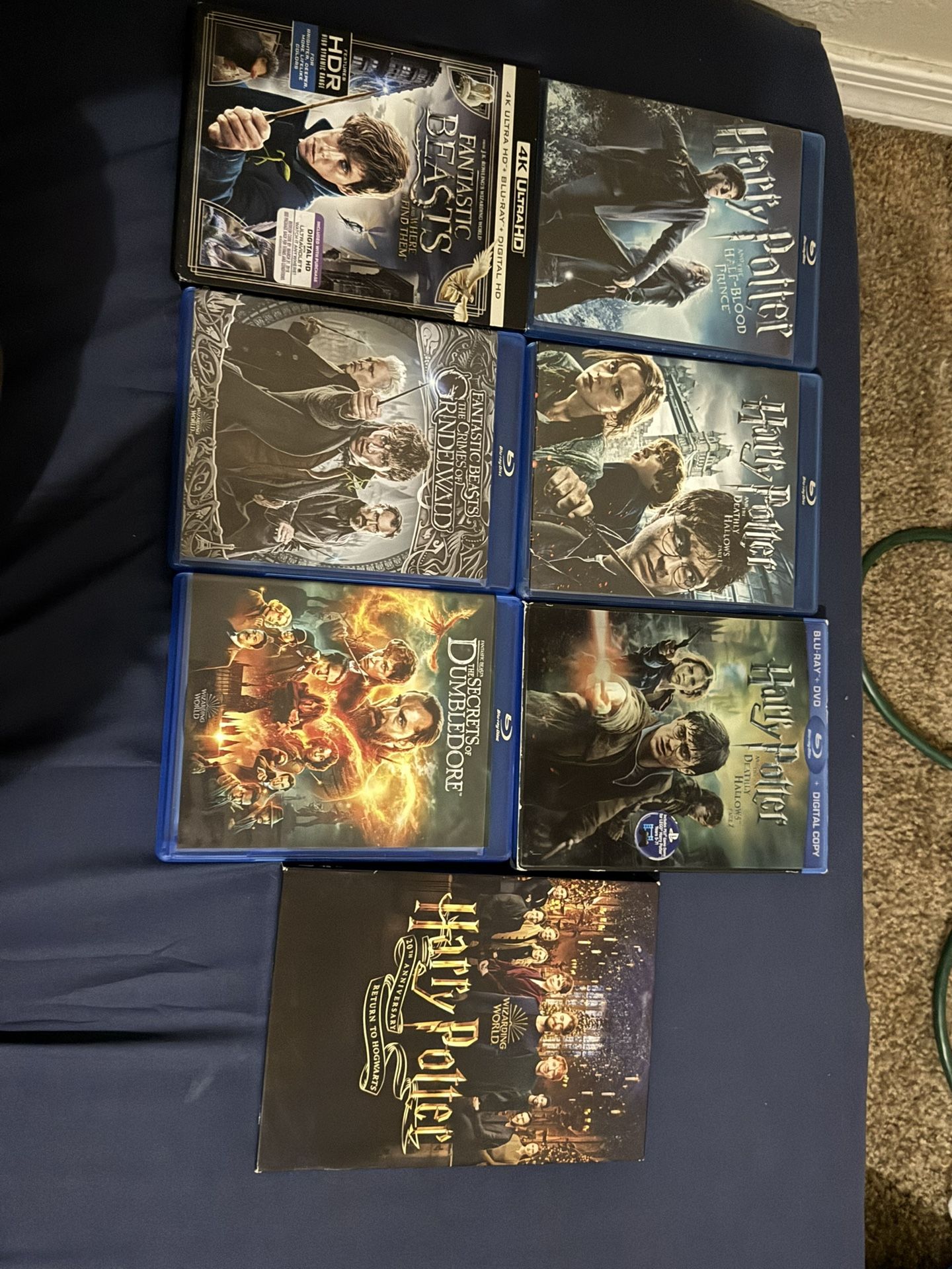 Harry Potter Blu Ray Lot