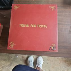 Trivia Pursuit Game And Trunk