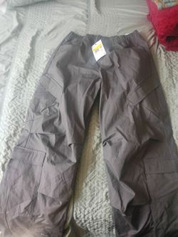 Gray Cargo Pants with Tags