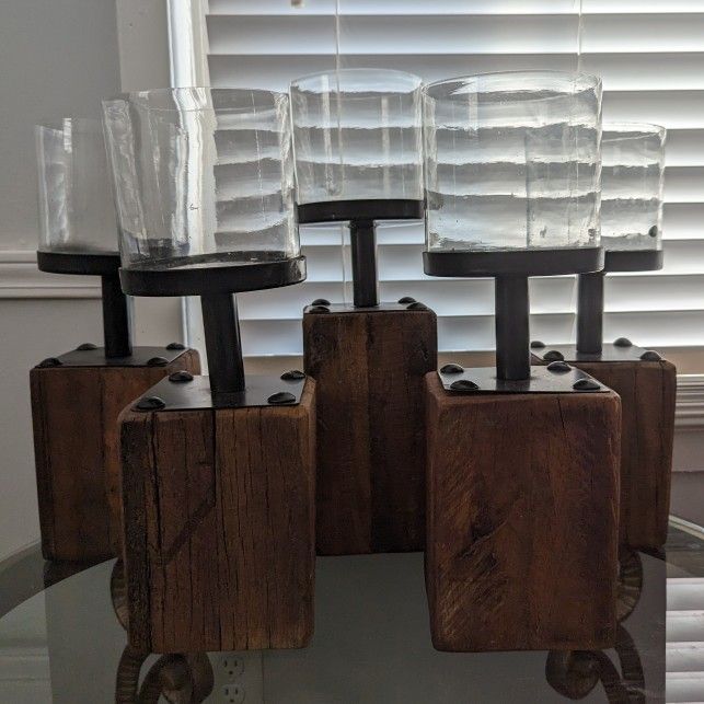 Rustic Candle Holders