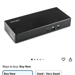 Kensington SD4780P Displaylink USB-C Docking Station for Windows, MacBooks ane Surface – Dual 4K Video,