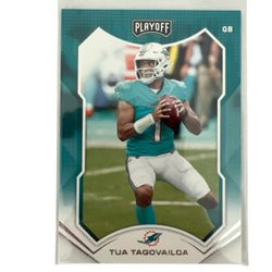 2021 Panini Playoff Football Tua Tagovailoa #7 Dolphins Trading Card