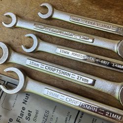 Craftsman Metric Flare Nut Line Wrench Set