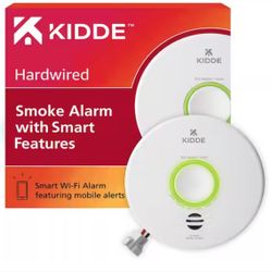 Smart Hardwired Wi-Fi Enabled Smoke Detector with Photoelectric Sensor and Voice Alerts